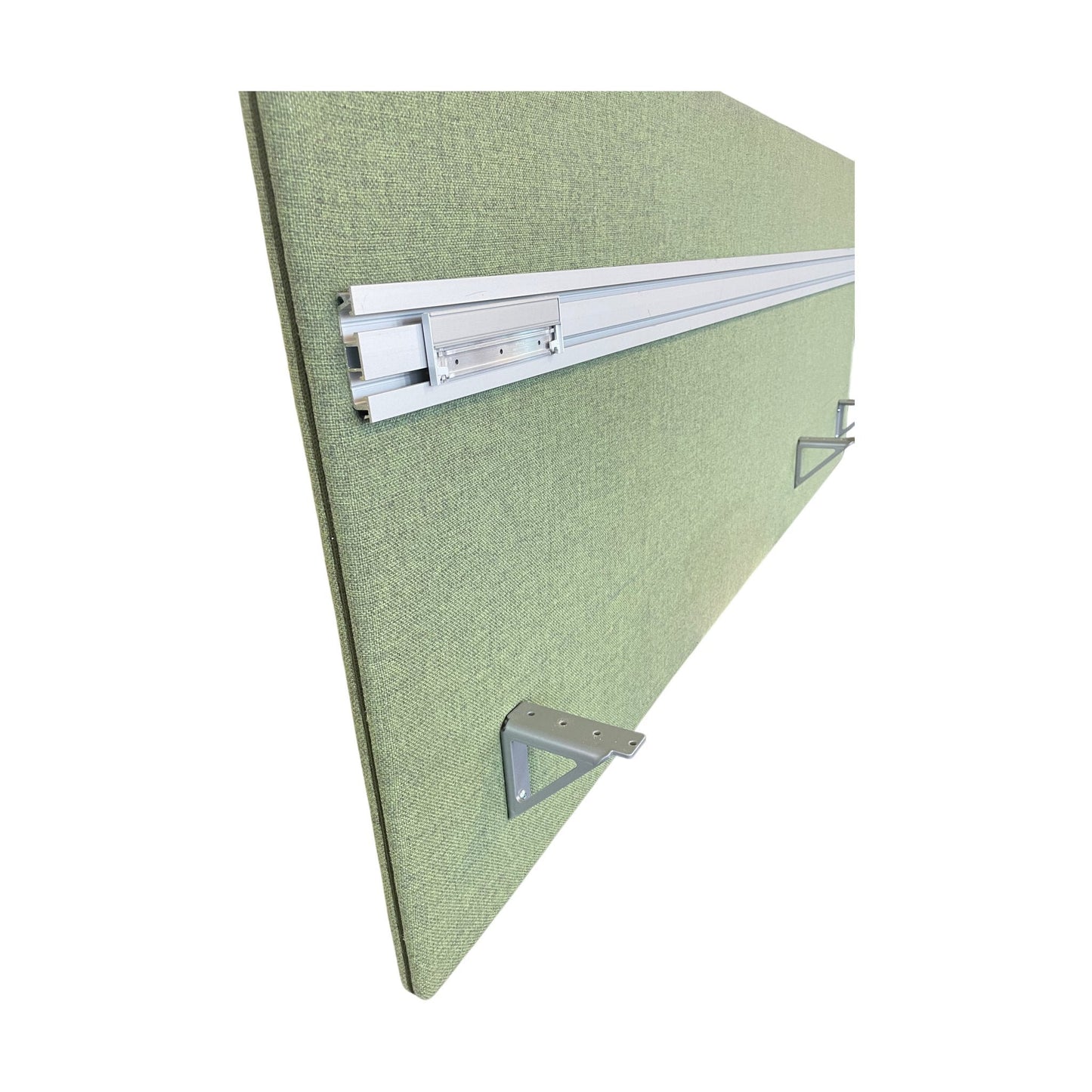 Glimakra bordskjerm, 180x70 cm, tekstiltrukket i grønn