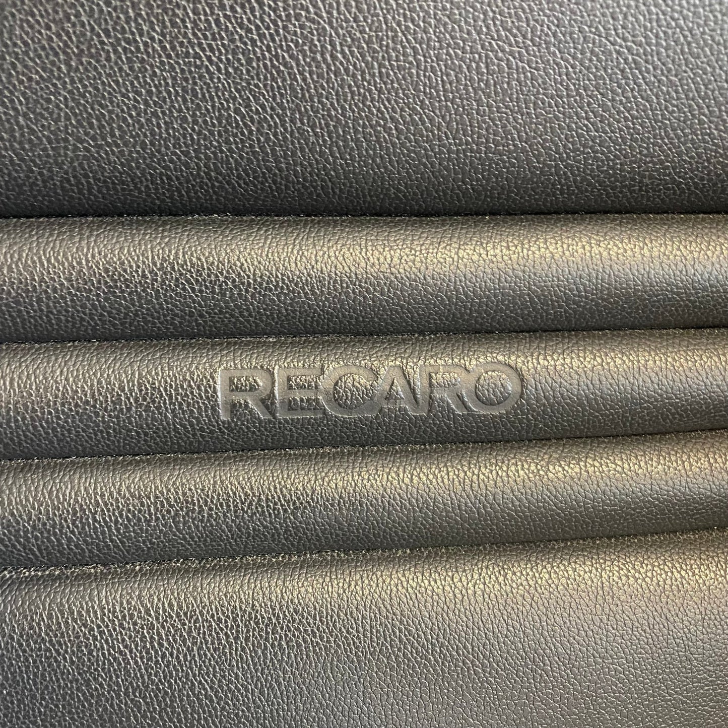Recaro kontorstol i skinn og krom ben