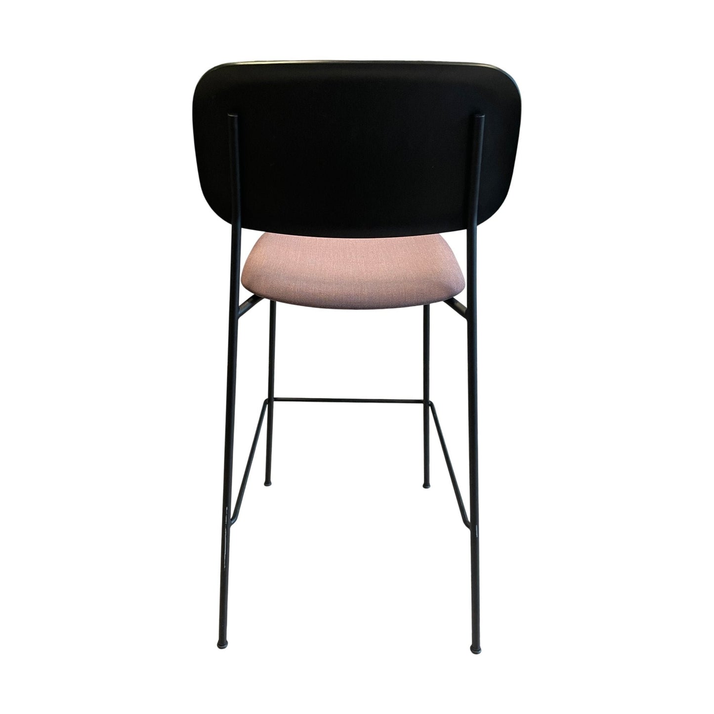 Soft edge 95 barstol fra HAY, lilla, 75 cm høy