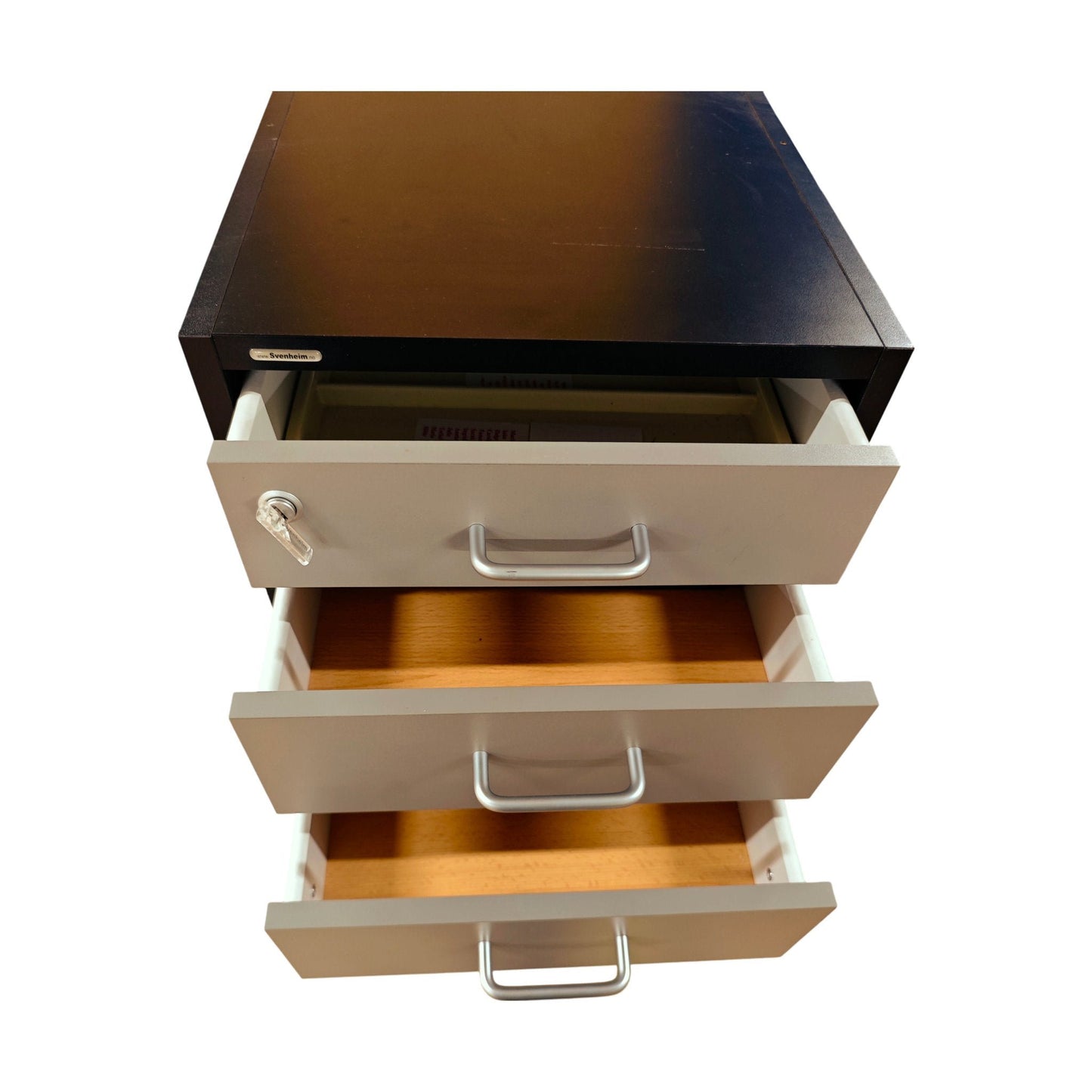 Skuffeseksjon fra Svenheim, 4 skuffer, sort