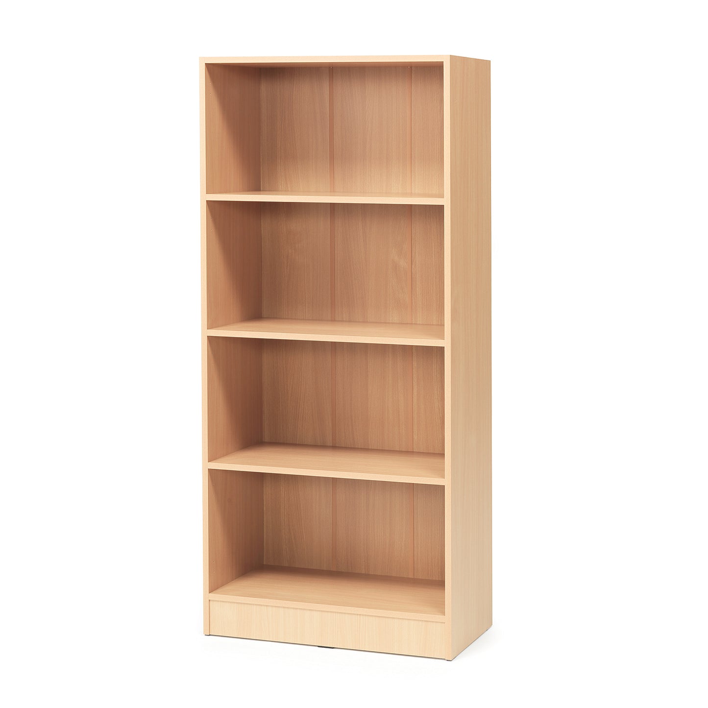 Bokhylle FLEXUS, H1725 B760 D415 mm, bøk laminat fra AJ Produkter