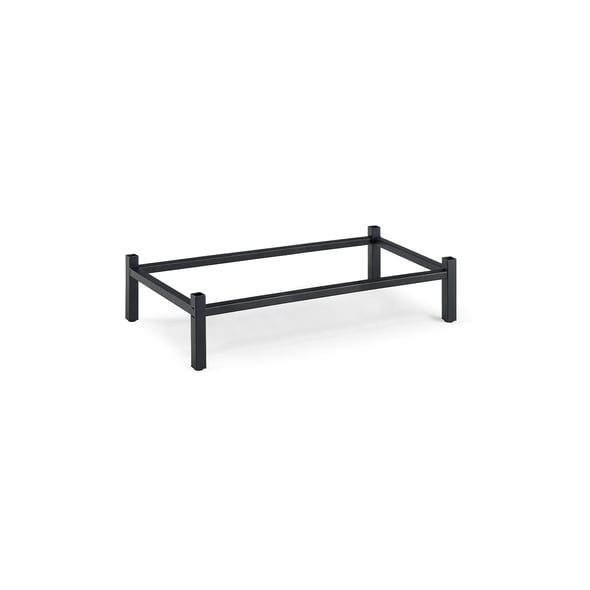 Ben til garderobeskap 900 mm, svartlakkert stål