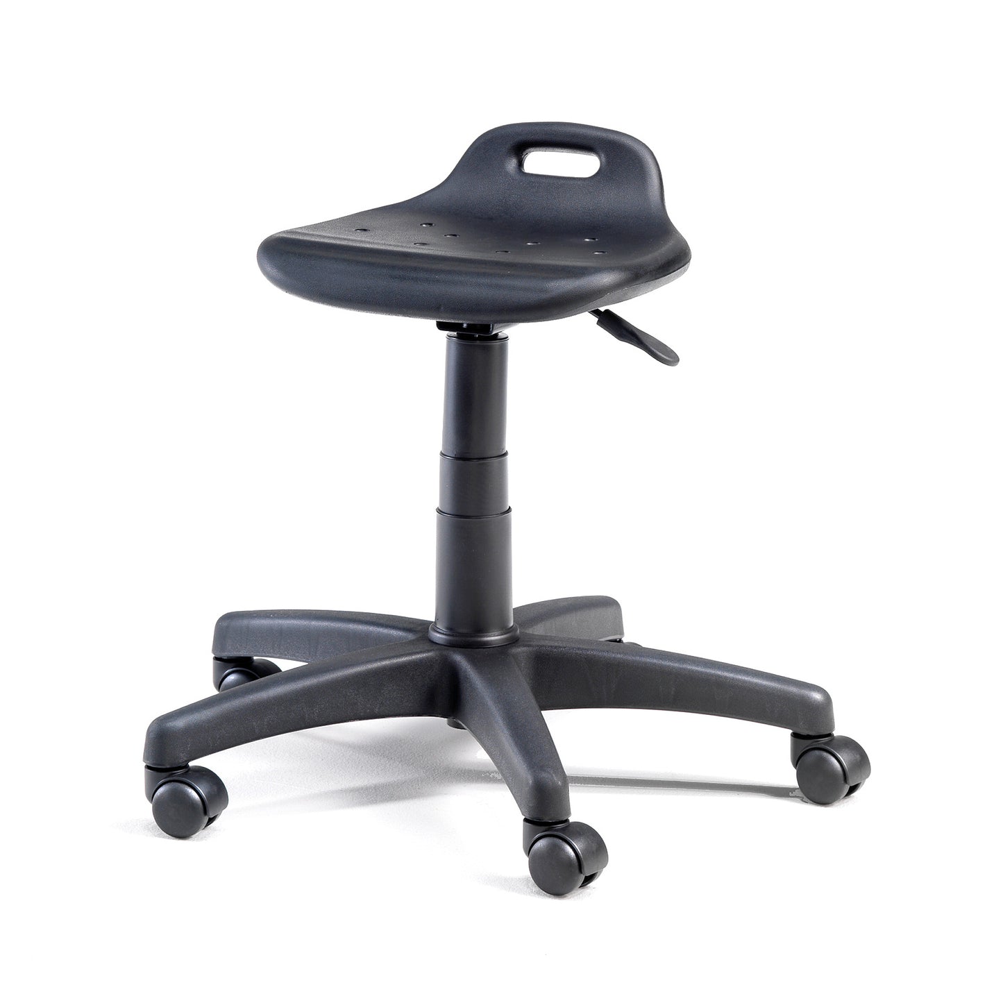 Industristol TAMBO fra AJ Produkter, lav, 395–525 mm, svart