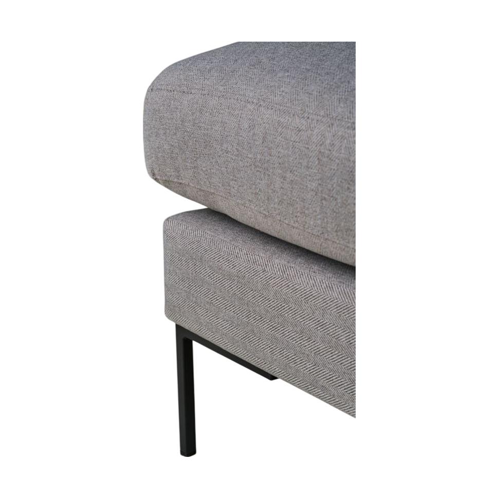 Sofia, Forms & Objects Puff lys grå - 90x90x50 cm