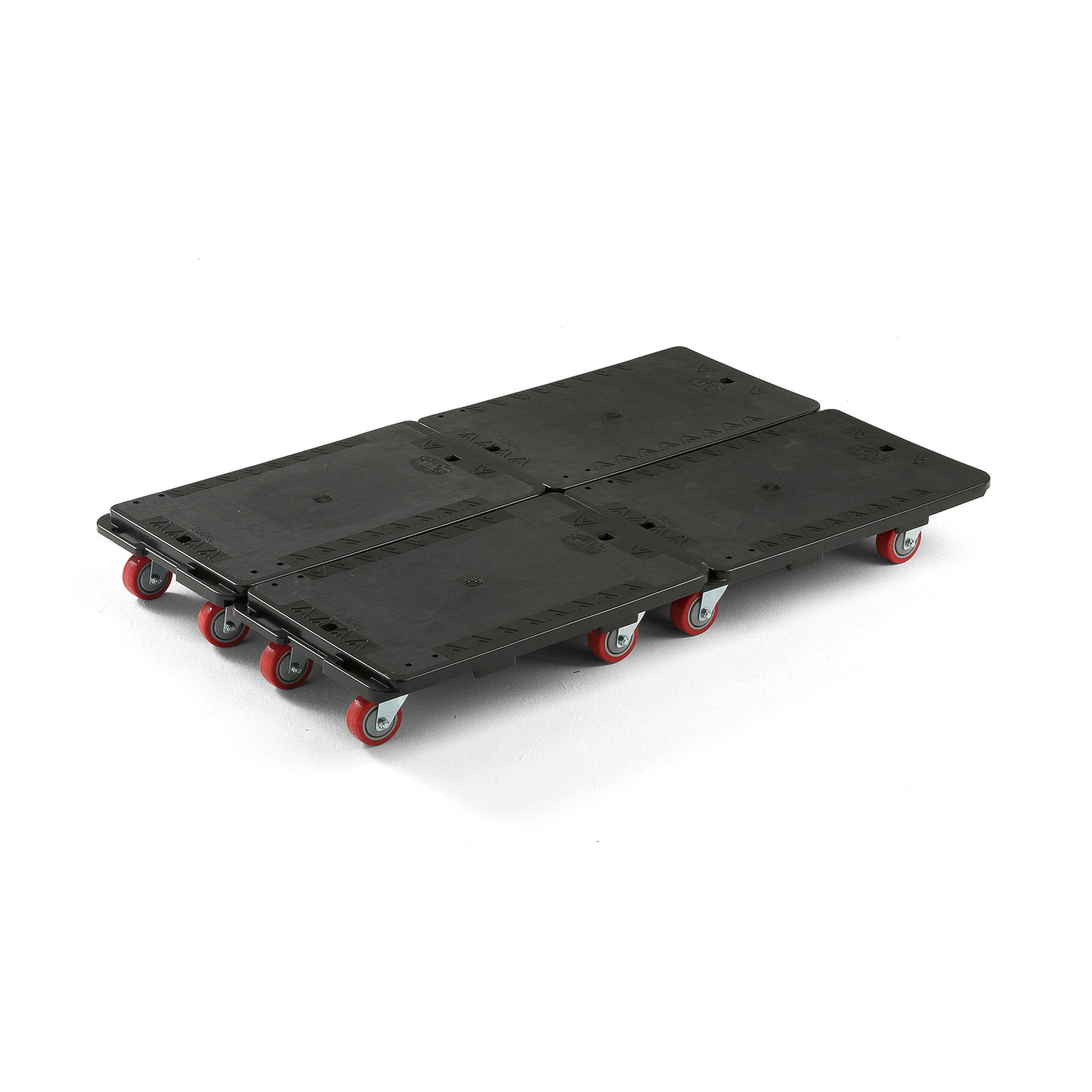 Transporttralle med 4 svingbare hjul, 200 kg kapasitet