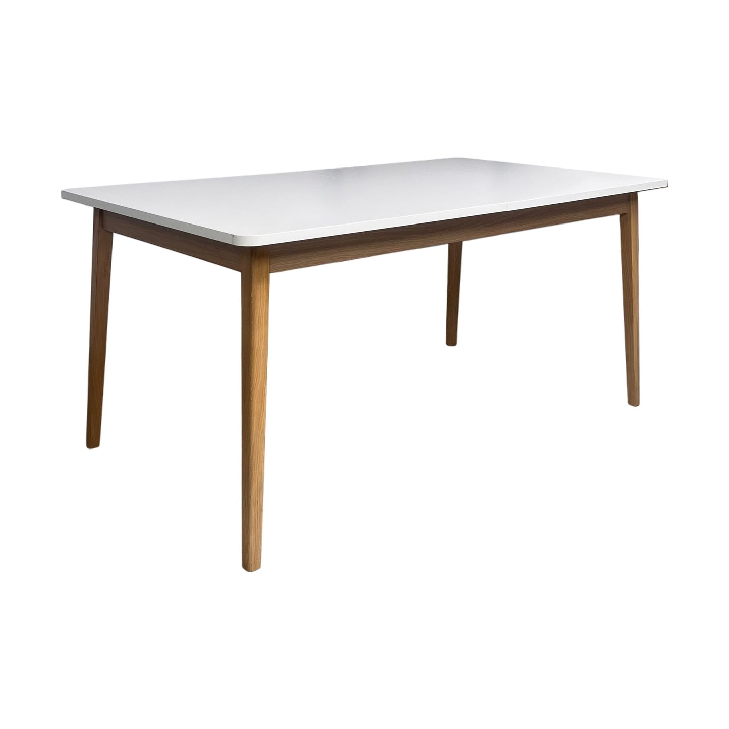 Justerbart spisebord, 160-200 cm, laminat og eik