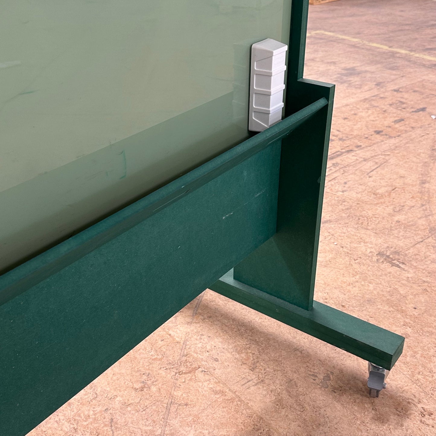 Selvstående whiteboard m/hjul, 100x205 cm