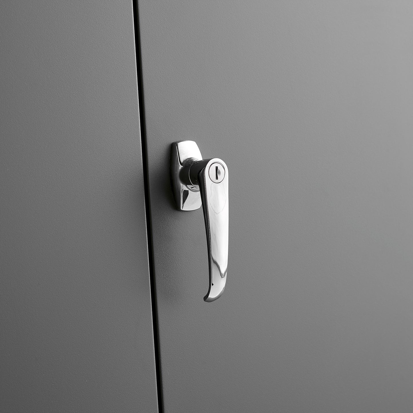 Oppbevaringsskap STYLE, helsveiset, H1900 B1000 D400 mm, hvit/mørk grå