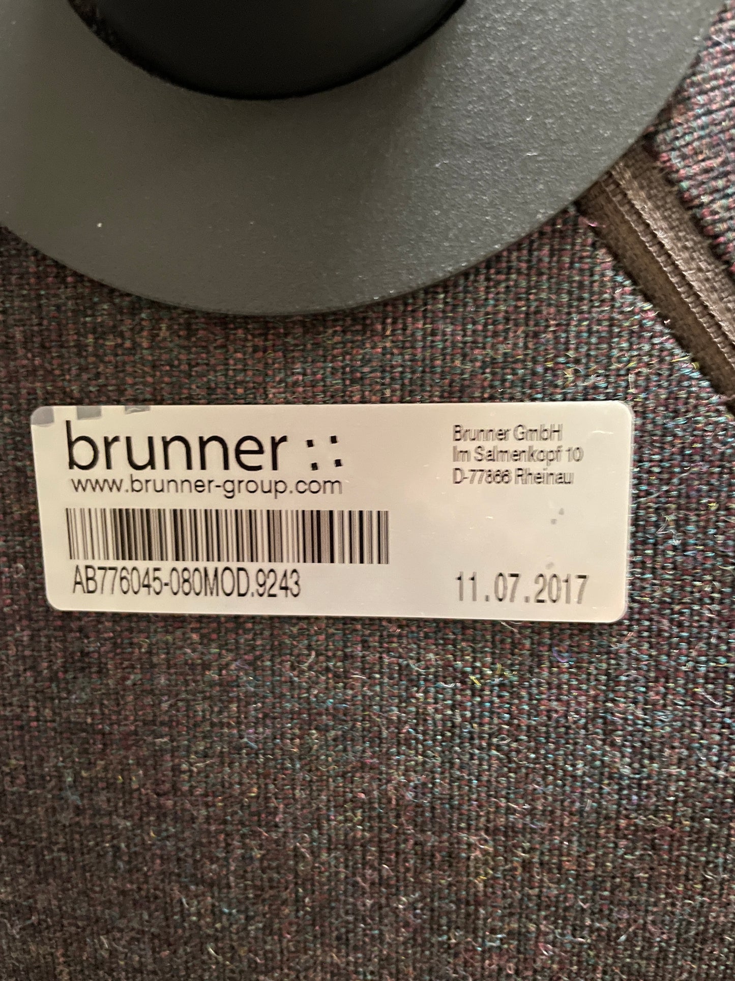 Brunner Ray Lounge stol i mørk blågrå