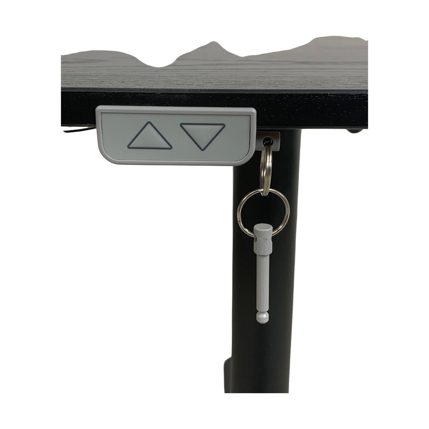 BEKANT Skrivebord hev/senk, sort, 160x80 cm