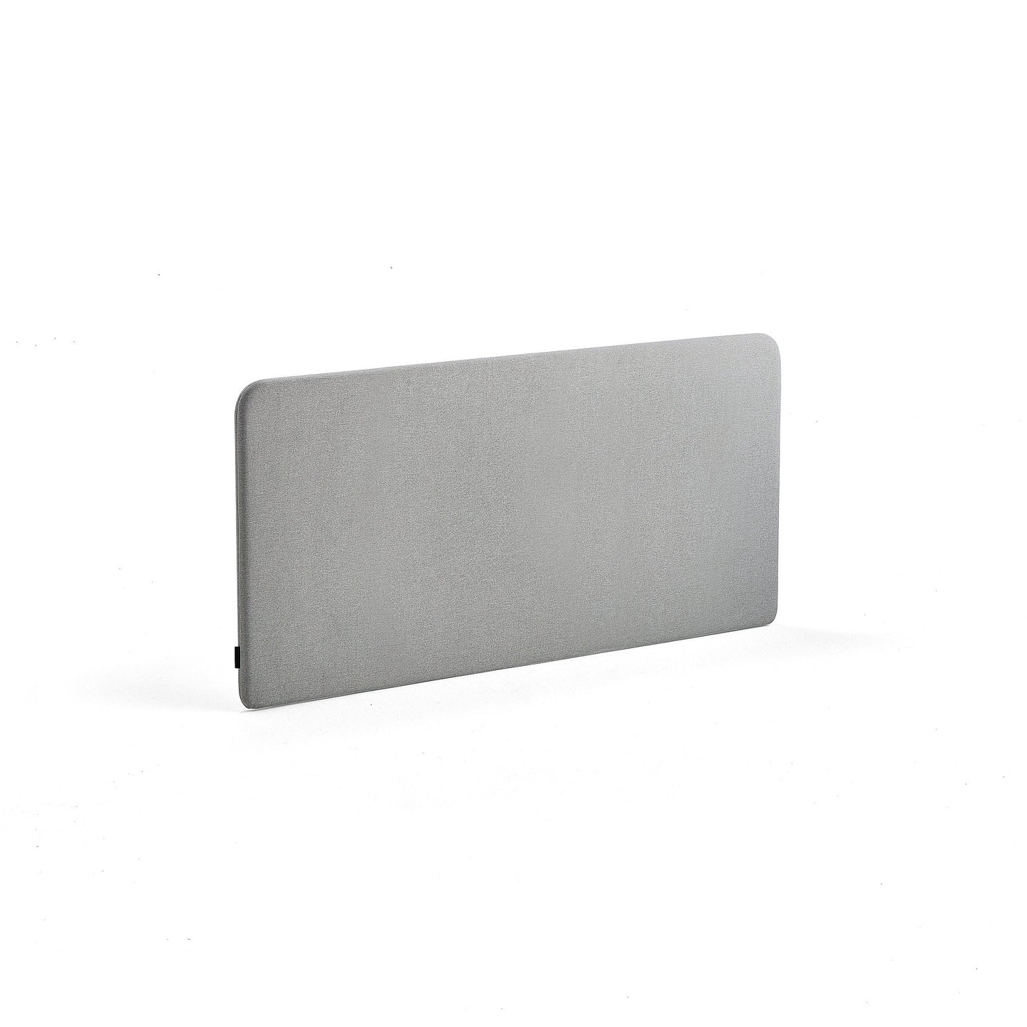 Helt nytt | Bordskjerm ZONE, B1400 H650 T36 mm, inkl. svarte beslag, stoff Etna, lys grå