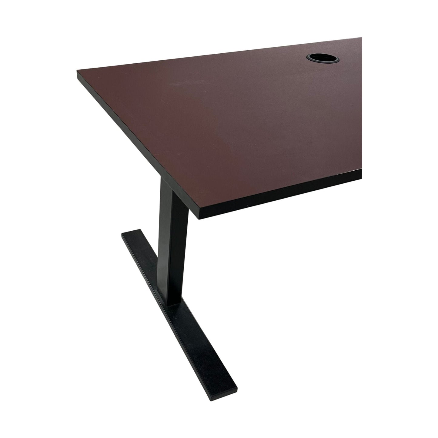 Elektrisk hev/senk skrivebord fra Linak, rød, 140x70 cm