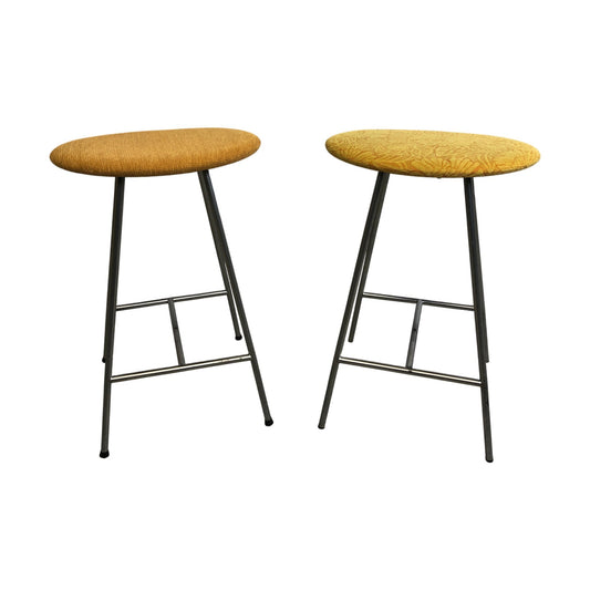 Puls barstoler fra VAD, varm gul tekstil