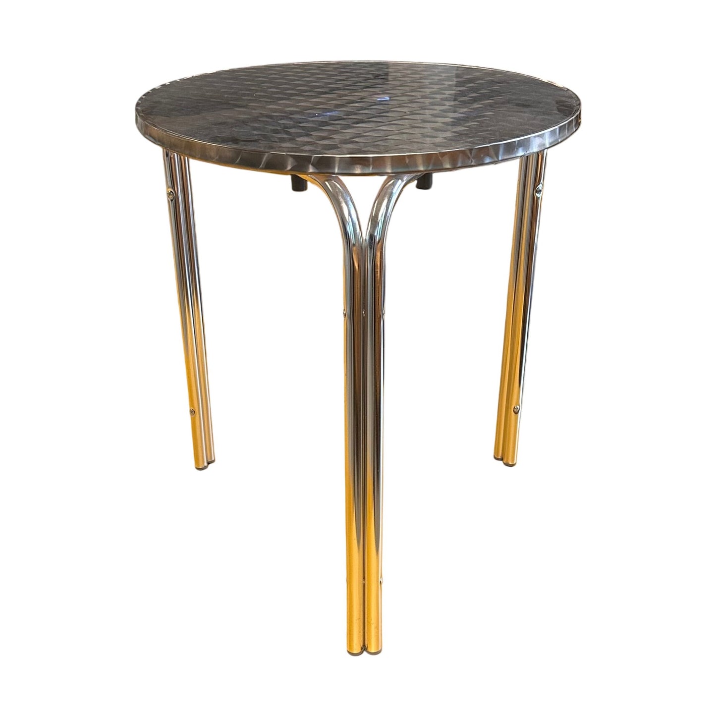 Stablebart aluminiumsbord Holly fra Pulsiva, grå, 60x60 cm