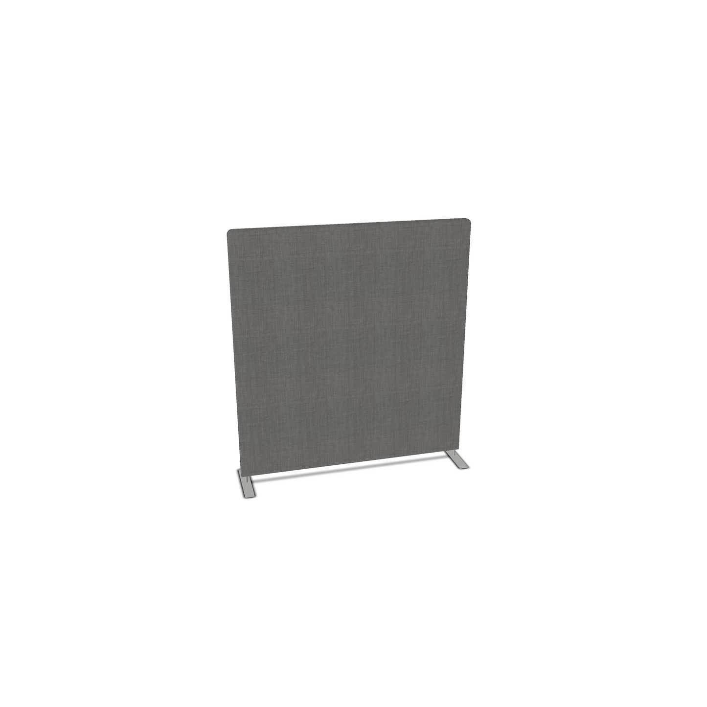 Skjermvegg 160x177 cm høyde Velito Presto 2130 med 2 sorte t-føtter