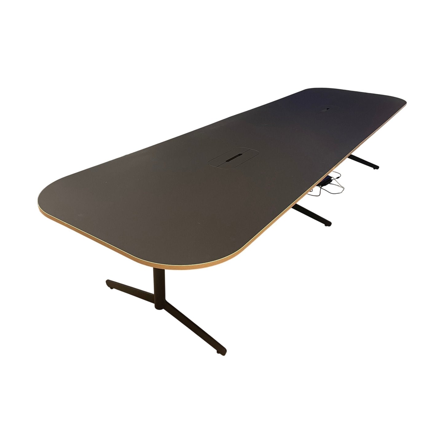Feather møtebord fra Edsbyn, svart, 320x110 cm
