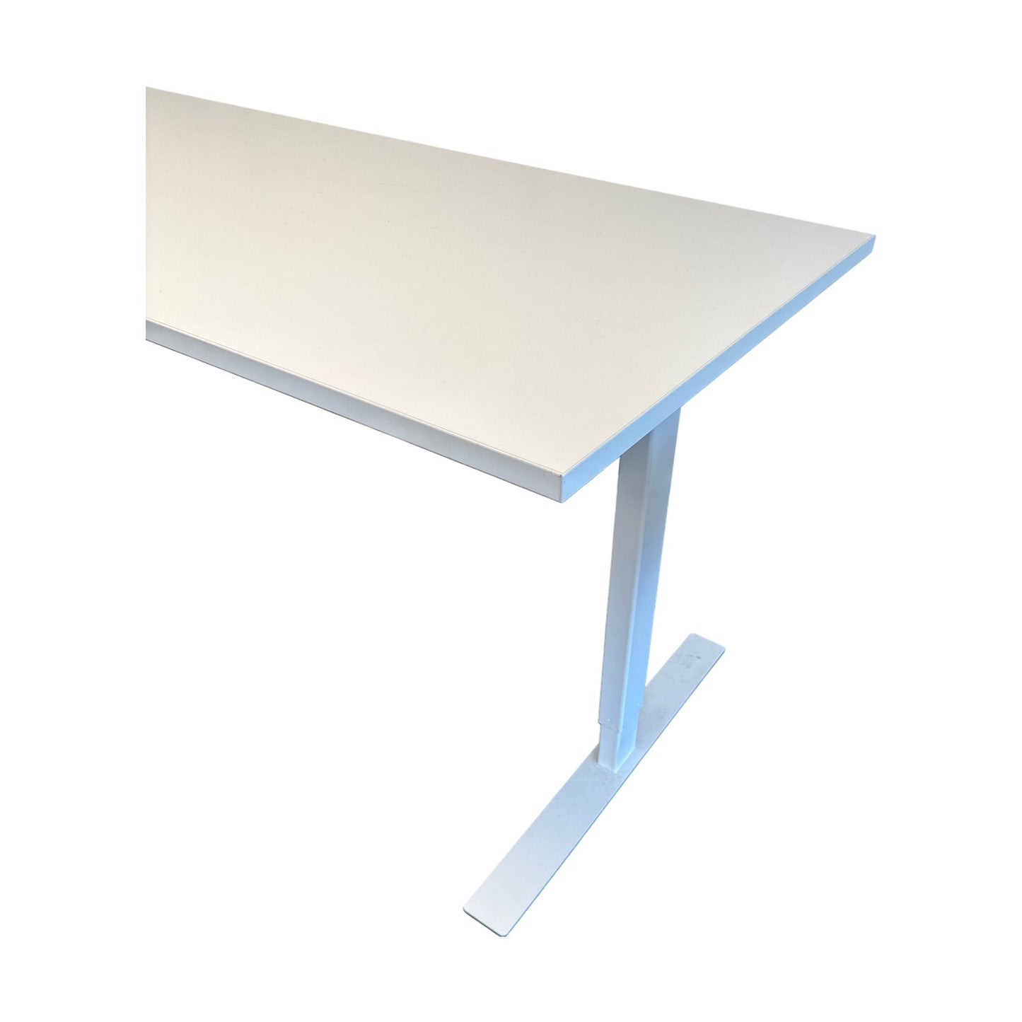 El hev/senk skrivebord med venstresving, 160x120cm