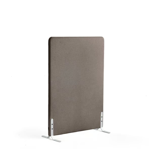 ZONE skillevegg fra AJ Produkter, 100 x 136 cm, stoff Hush, hvite ben