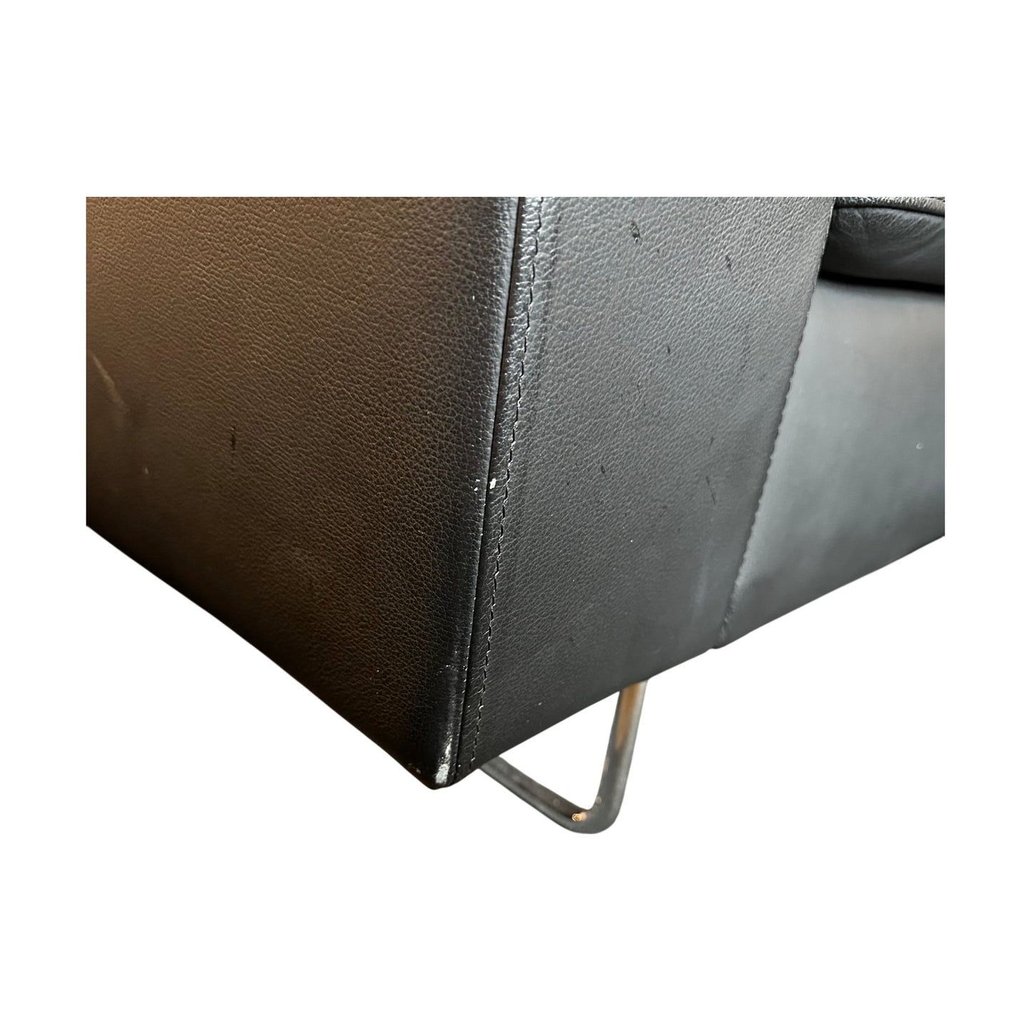 Sofa fra Gebruder Thonet Vienna, ekte skinn