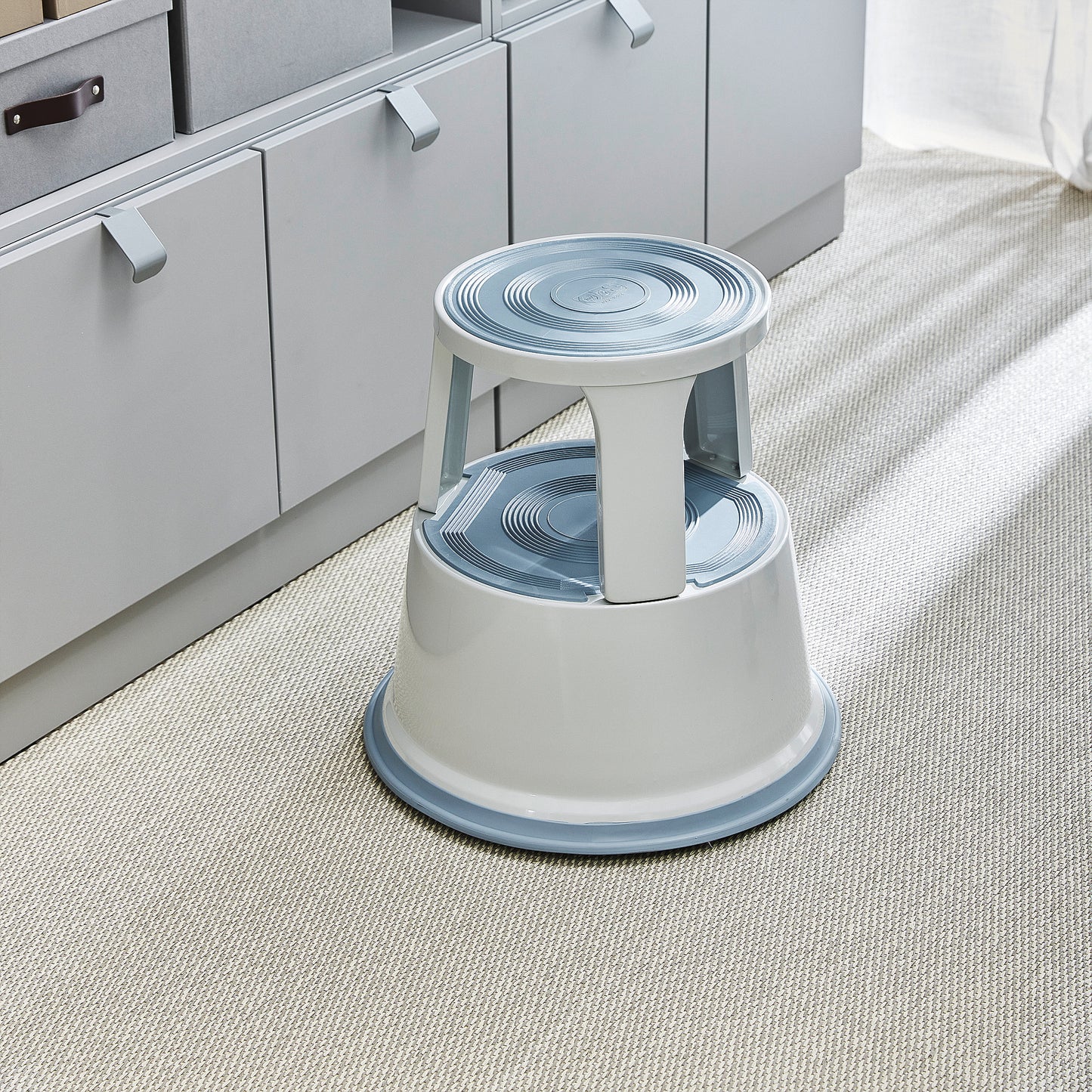 Kick-step, metall, H 425 mm, grå fra AJ Produkter