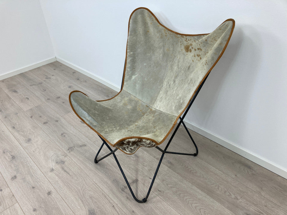 Holmen Butterfly lenestol i skinn