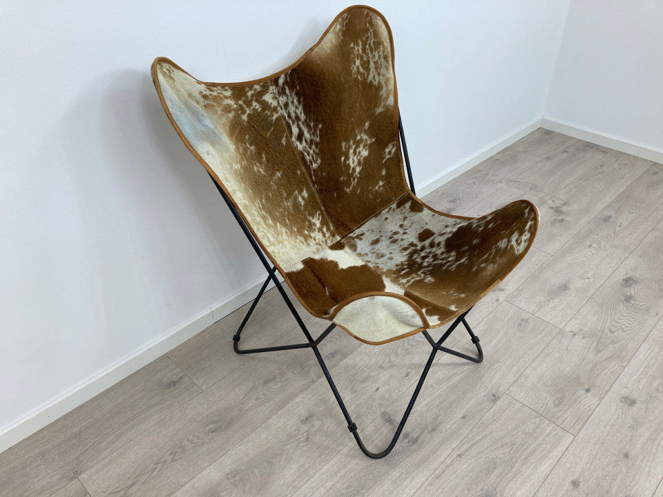 Holmen Butterfly lenestol i skinn