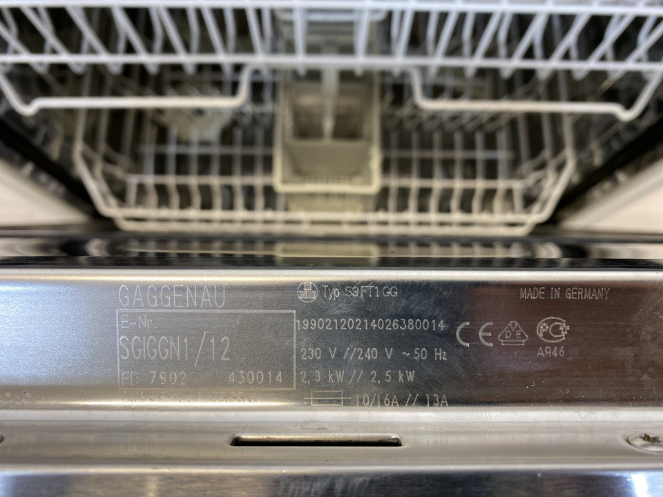 Gaggenau halvintegrert oppvaskmaskin (Mod:. SGYGGN1/12, FD: 7902)
