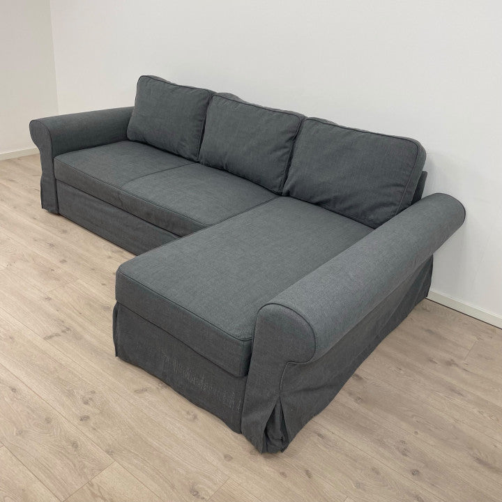 Nyrenset | IKEA Backabro sovesofa med oppbevaring