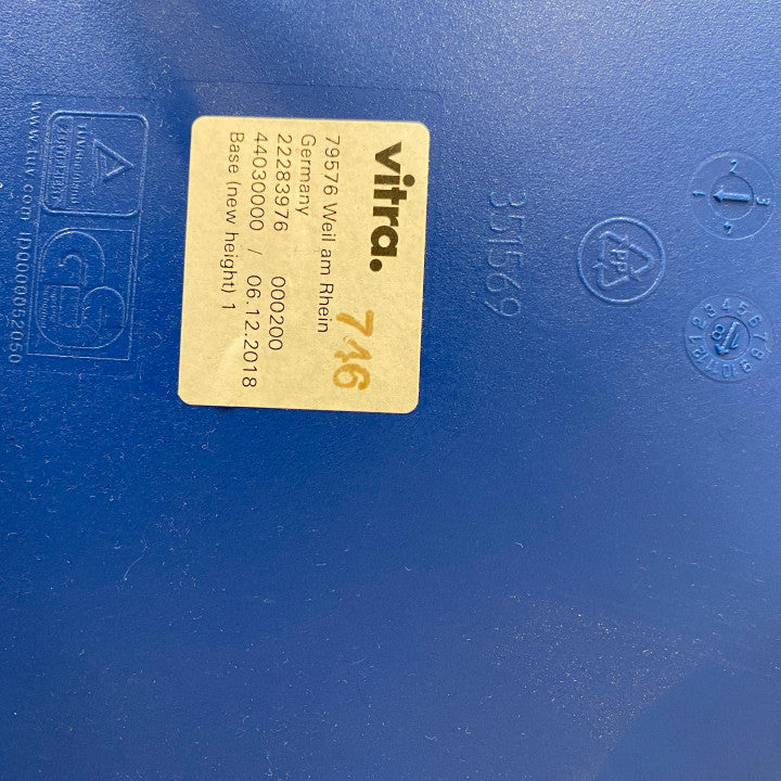 Blå Vitra Eames Plastic Side Chair