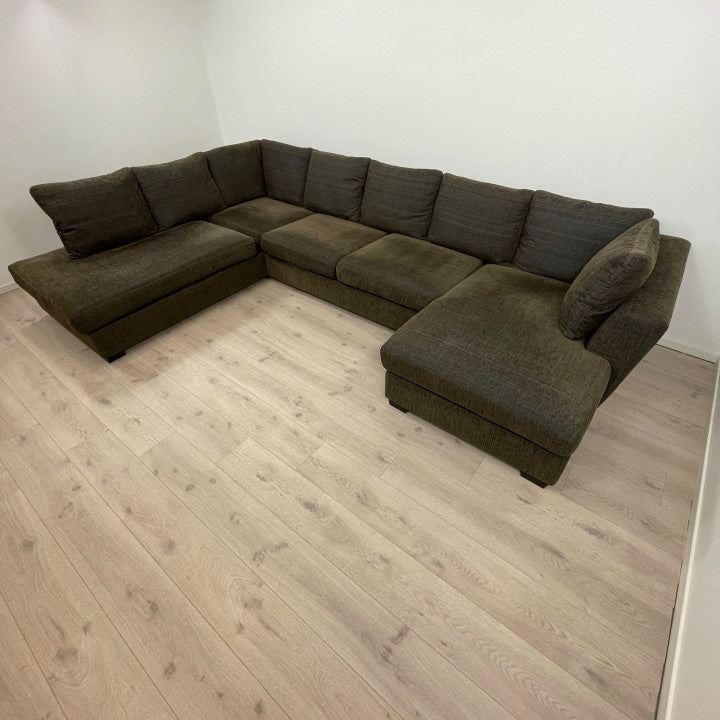 Nyrenset | Stor Litsofa u-sofa med sjeselong