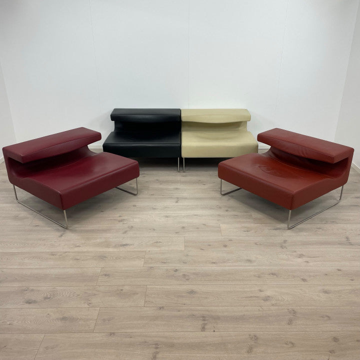Nyrenset | Moroso Lowseat italiensk modulsofa i skinn