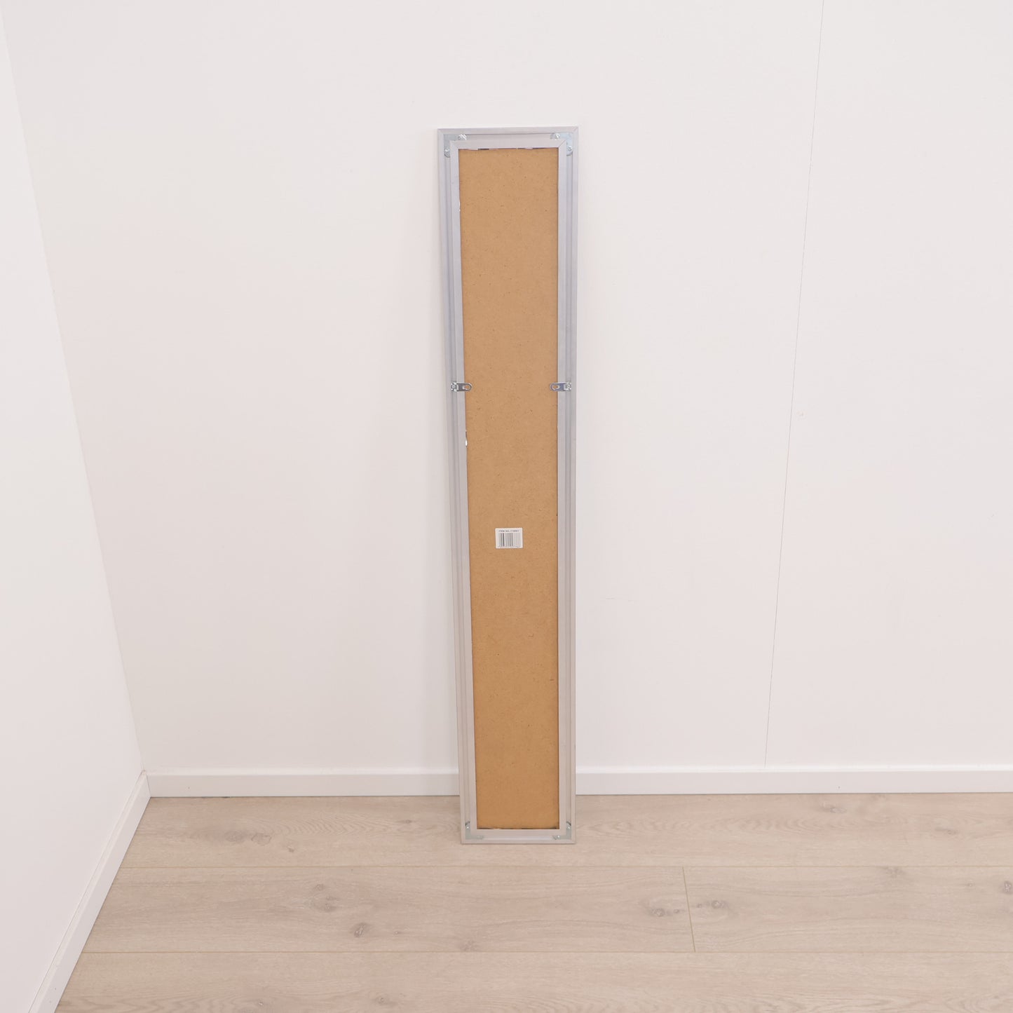 Høyt sølvspeil. 128x22 cm