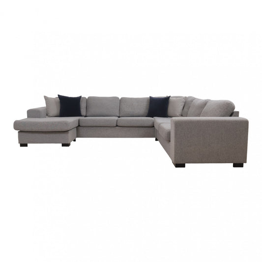 Nyrenset | Lys grå Saturday u-sofa med sjeselong