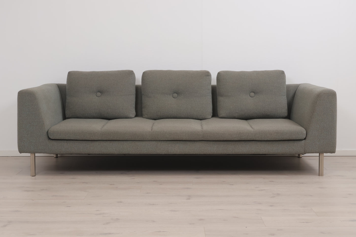 Nyrenset | Moderne grå/grønn 3-seter sofa