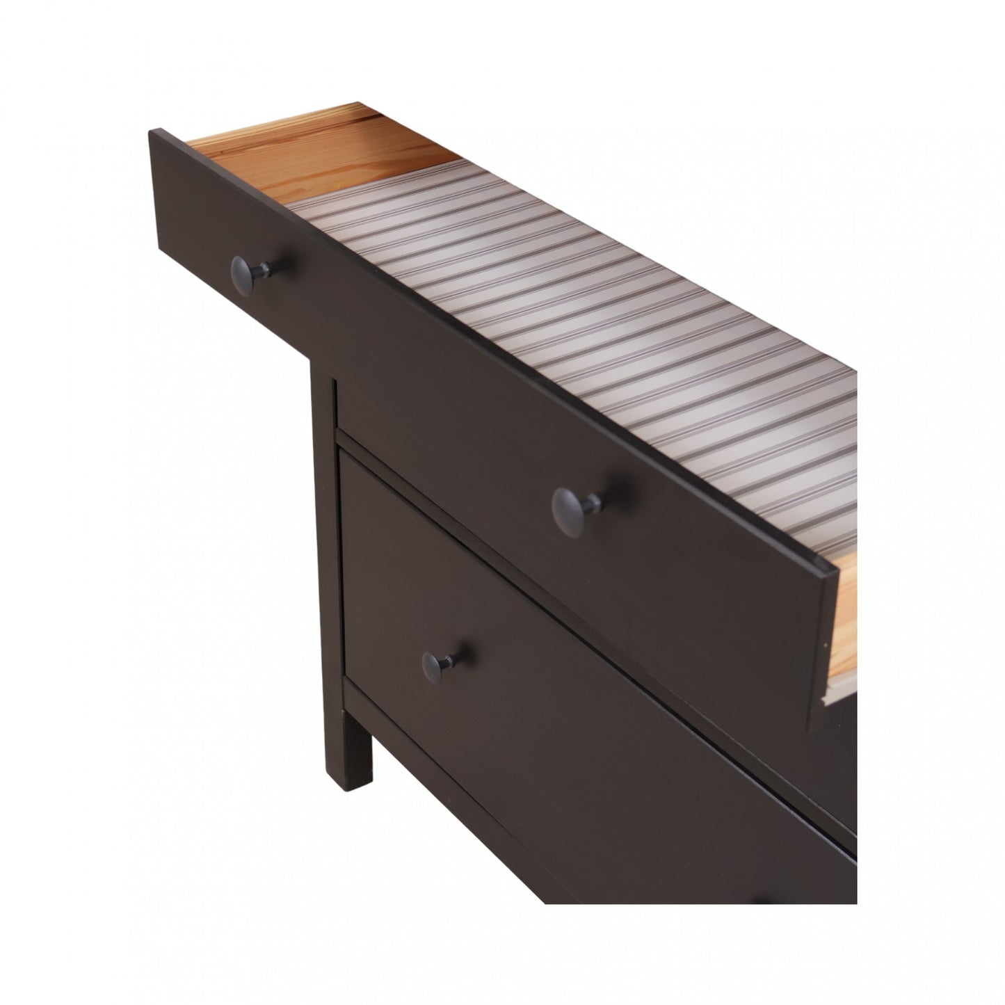 IKEA HEMNES Vitrineskap i fargen brunsort