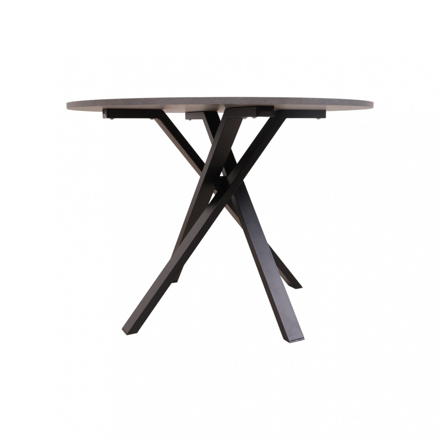 IKEA MARIEDAMM spisebord i mørk grå (Ø105)