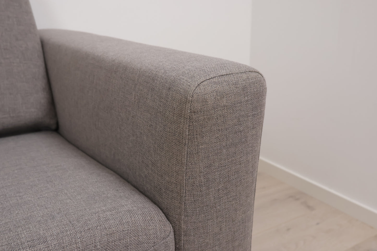 Nyrenset | Grå Balder hjørnesofa med åpen ende