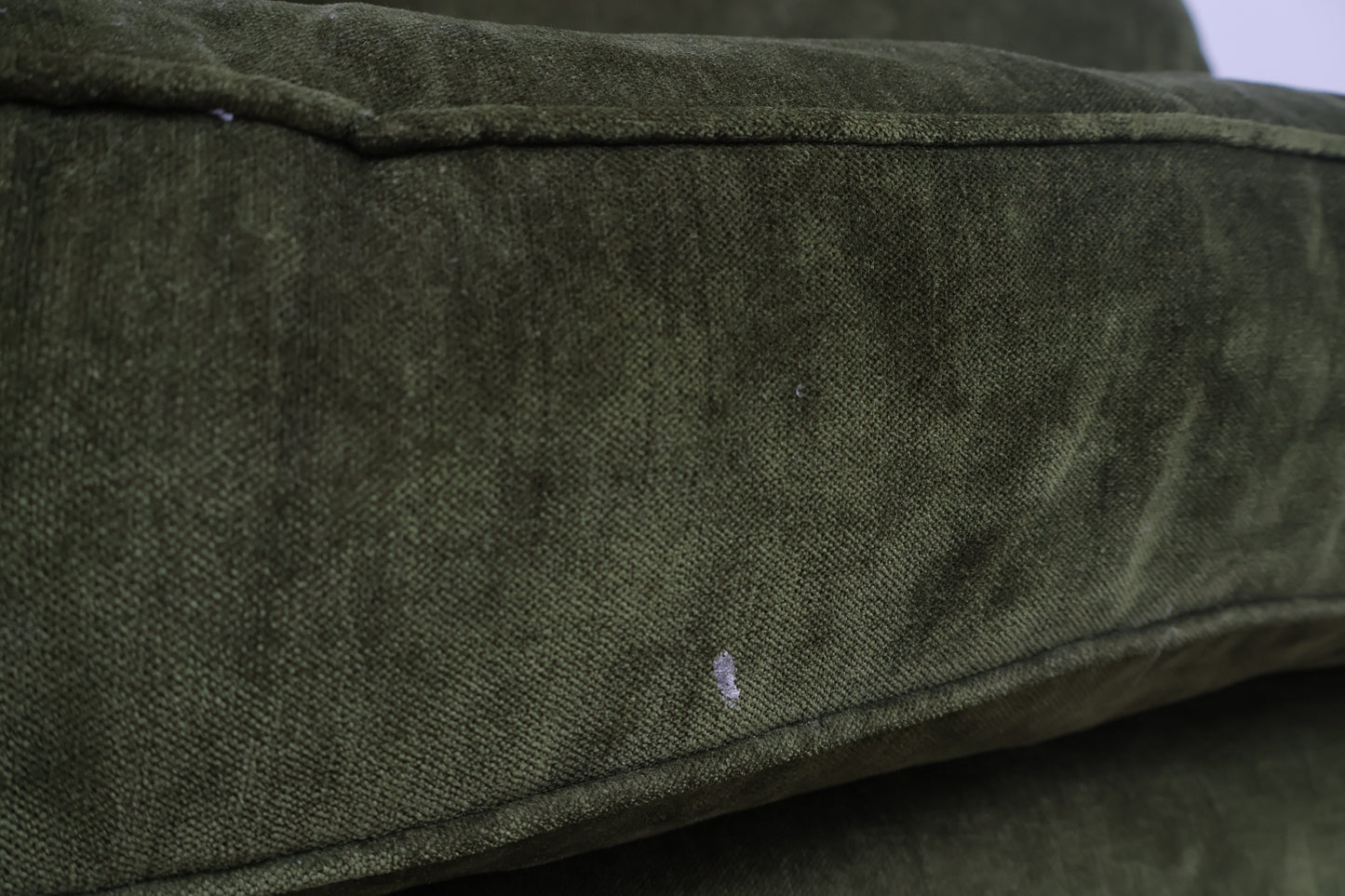 Nyrenset | Mørkegrønn Furninova 3-seter sofa i velur