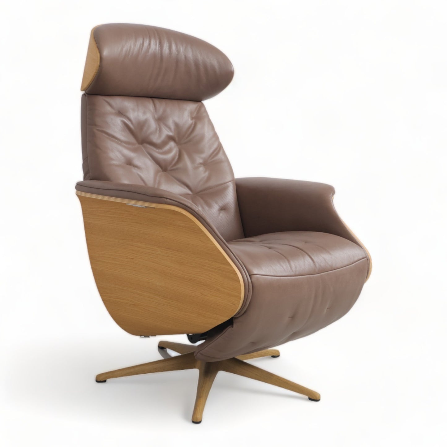 Nyrenset | Brun Flexlux Volden motorisert recliner/lenestol (MANGLER STRØMKABEL)