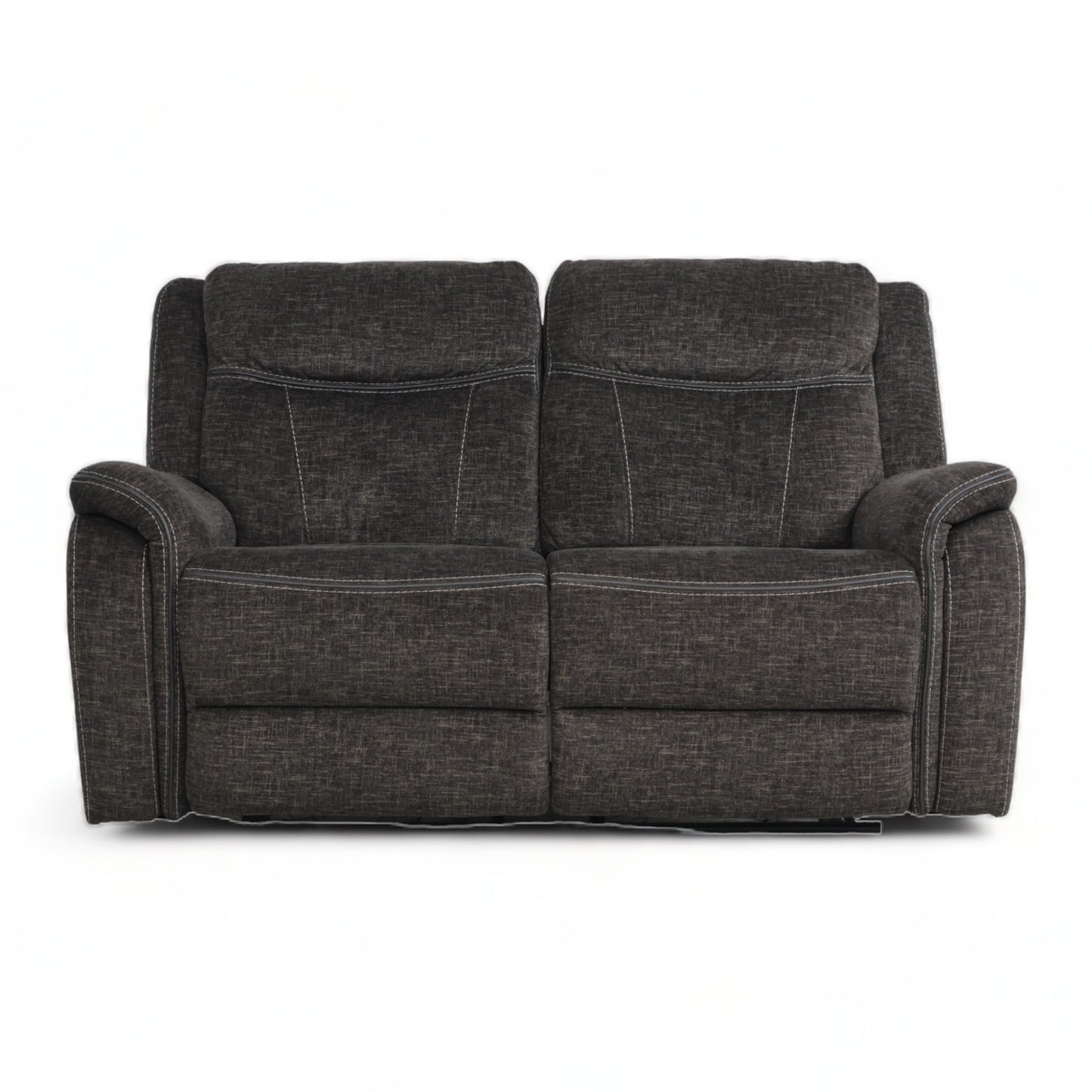 Ubrukt | Mørk grå Leeds 2-seter sofa med recliner