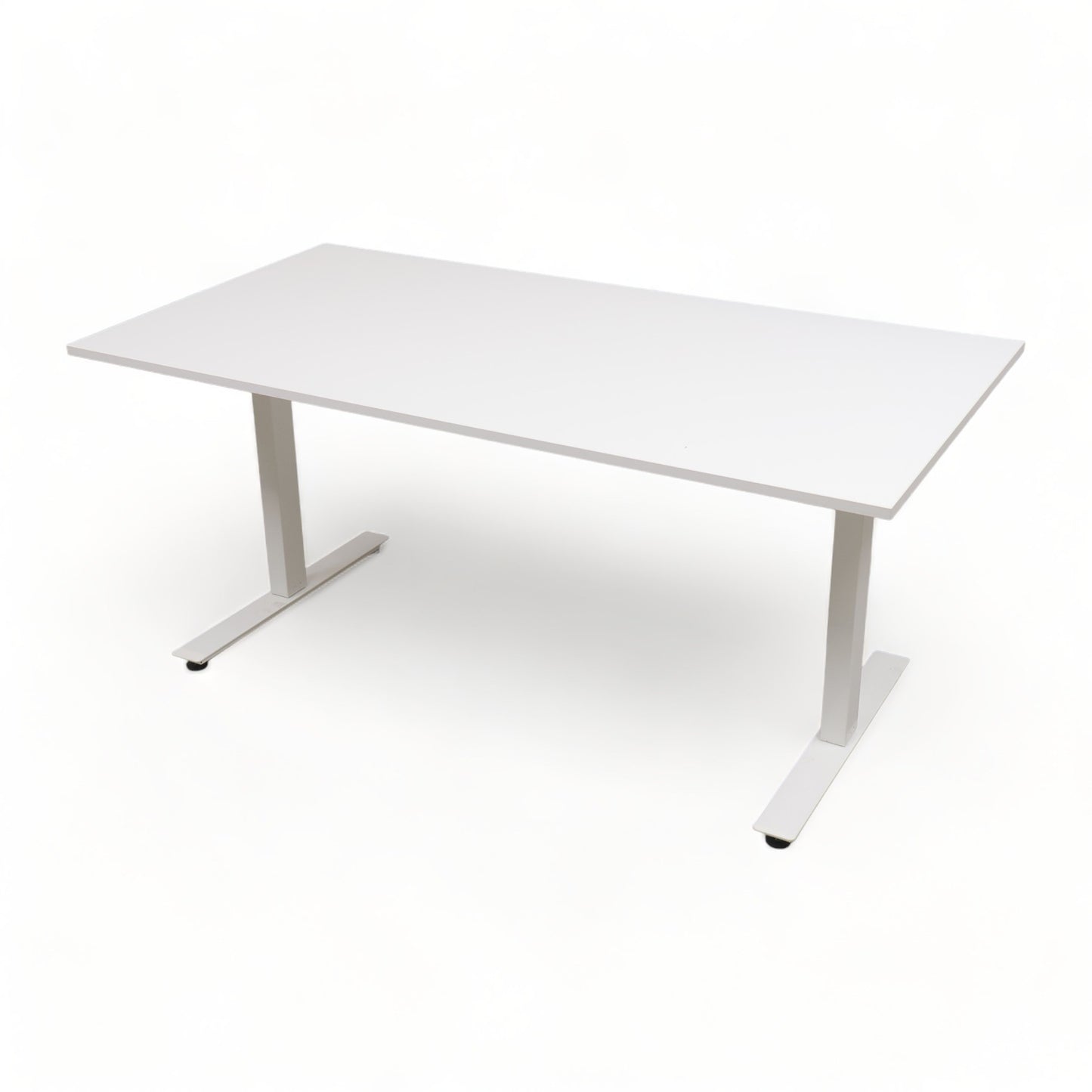 Rengjort | Manuelt hev/senk skrivebord i helvhit