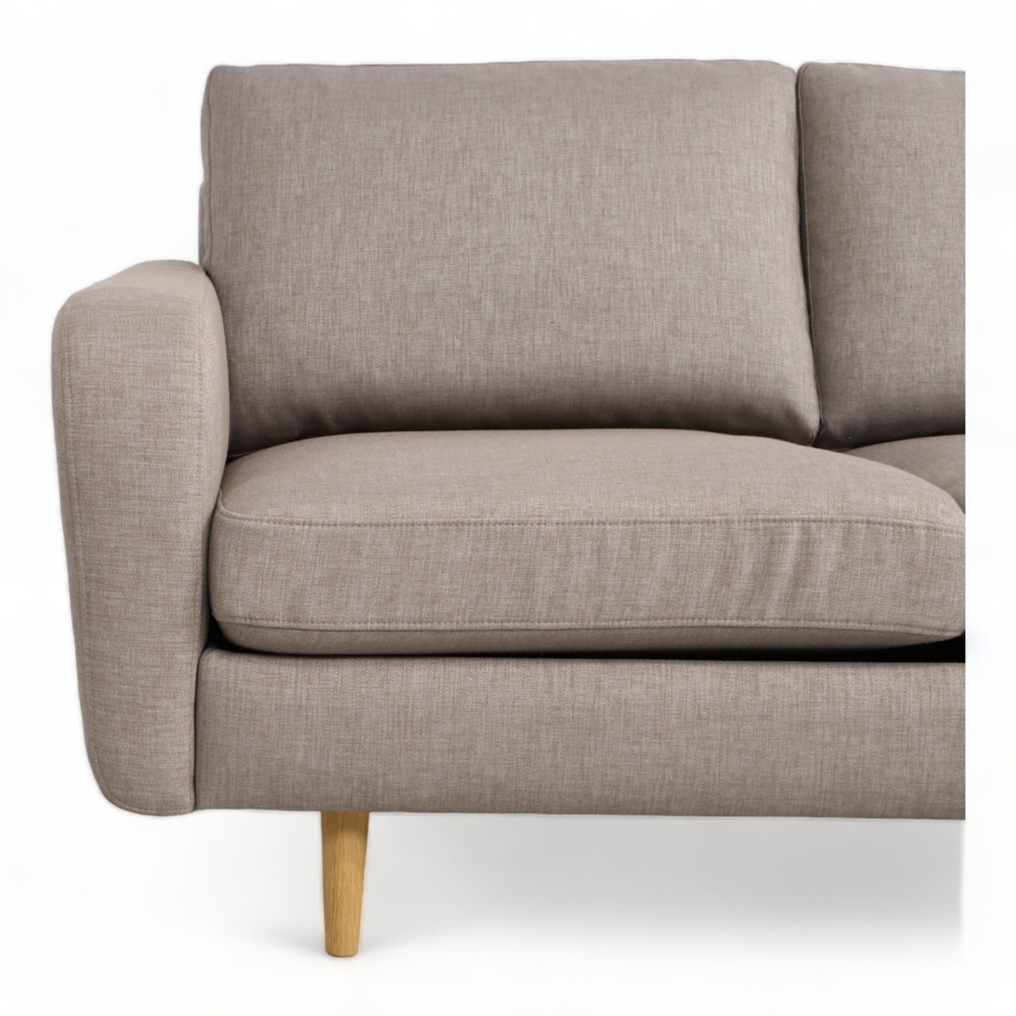 Nyrenset | Brun/grå Hovden 3-seter sofa