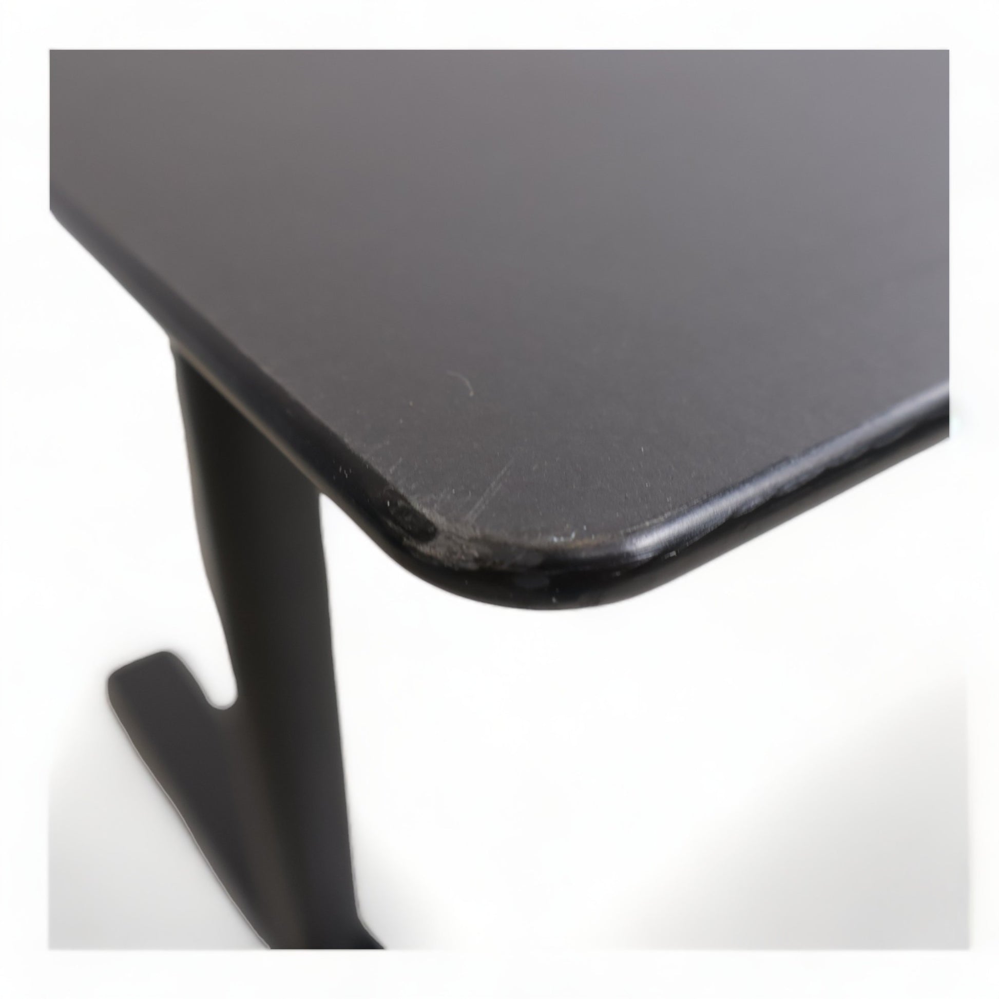 Kvalitetssikret | 200x80 cm, helsort elektrisk hev/senk skrivebord