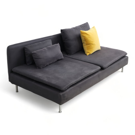 Nyrenset | Mørk grå IKEA Søderhamn 3-seter sofa
