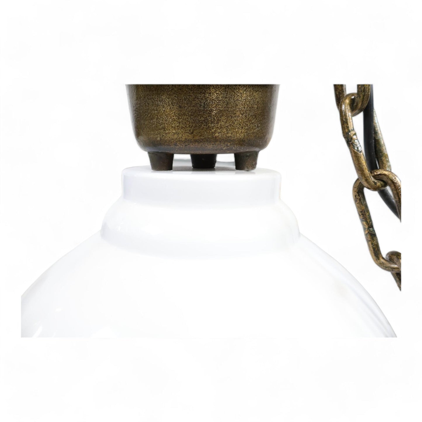 Kvalitetssikret | Manchester taklampe i hvit og bronse fra Bohus