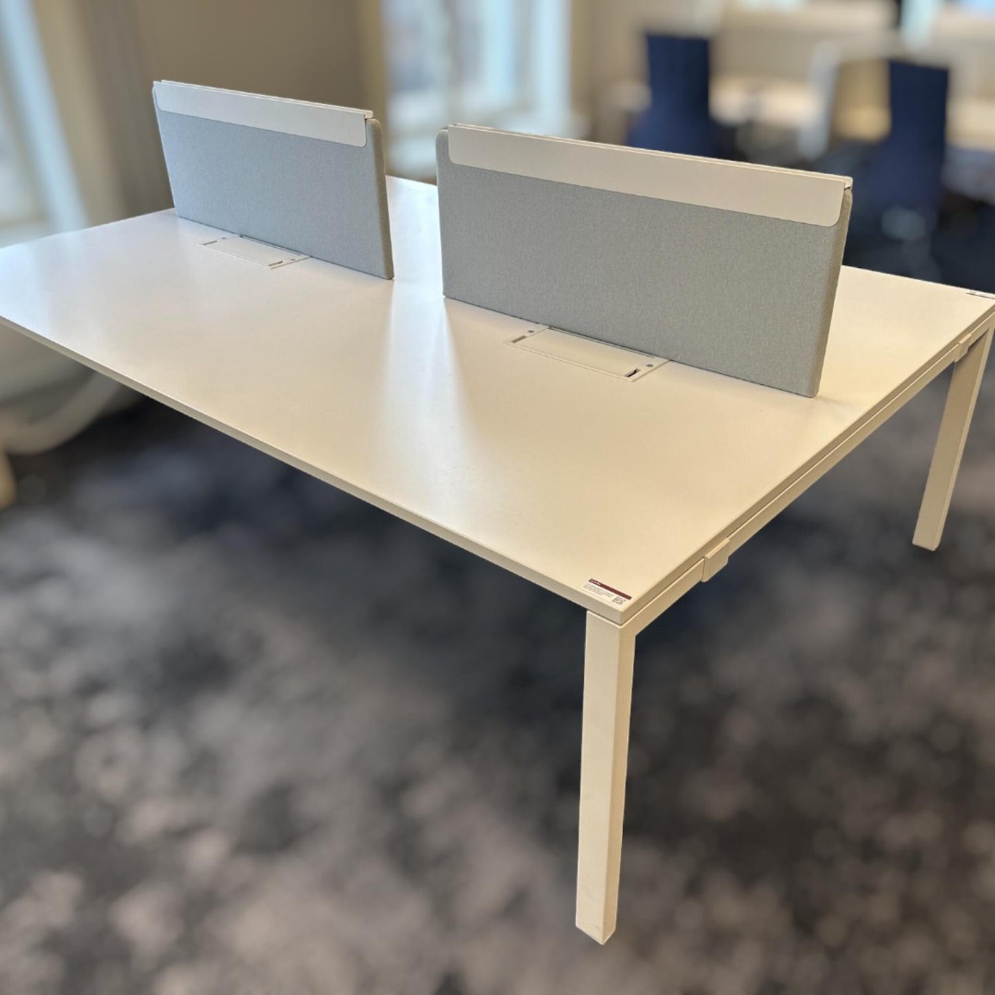 Vitra WorkIT kontorbord for 6 plasser i hvit, 240x160 cm