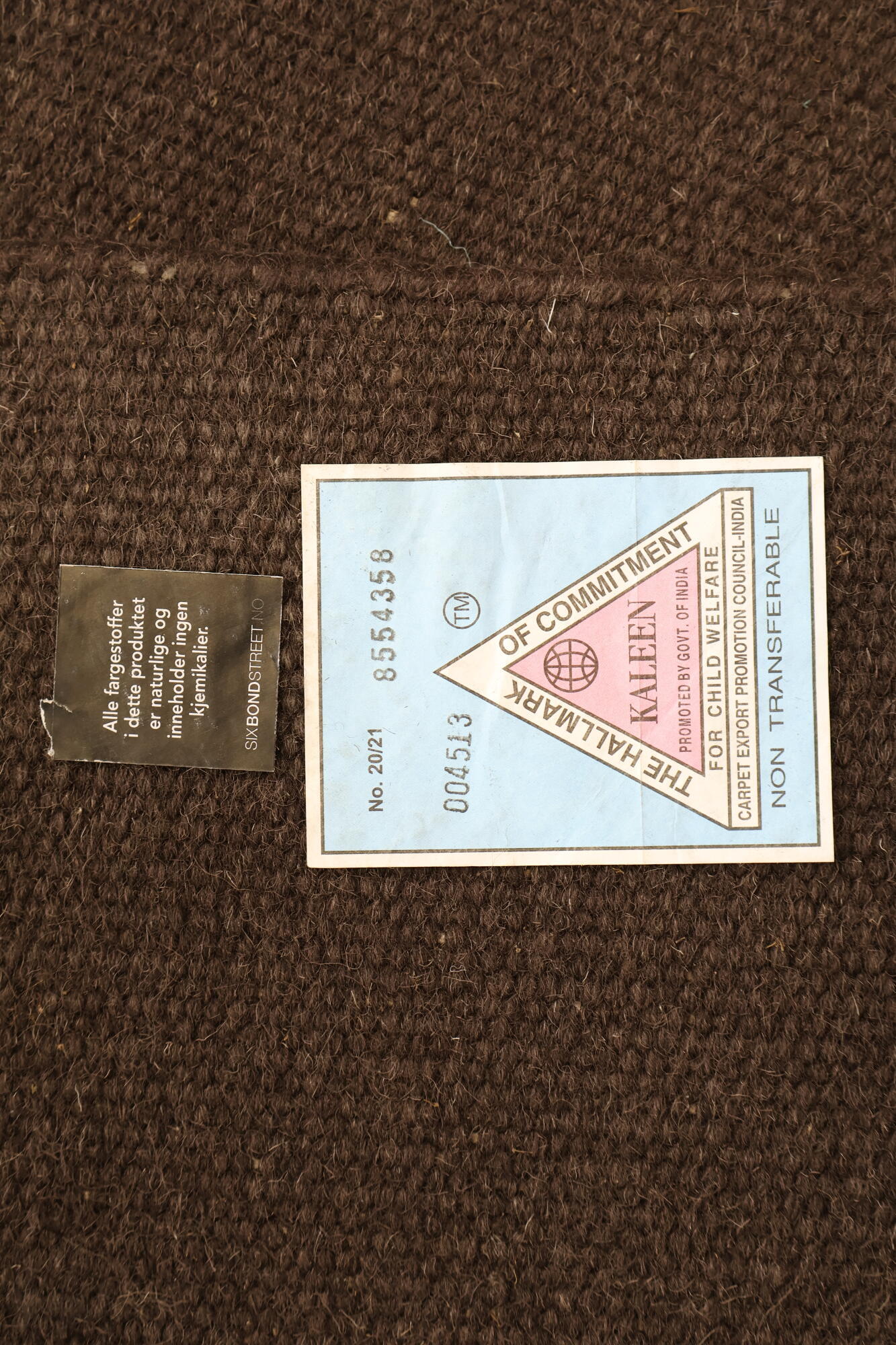 Helt nytt | Mørk brun Mitchell gulvteppe, 200x300 cm