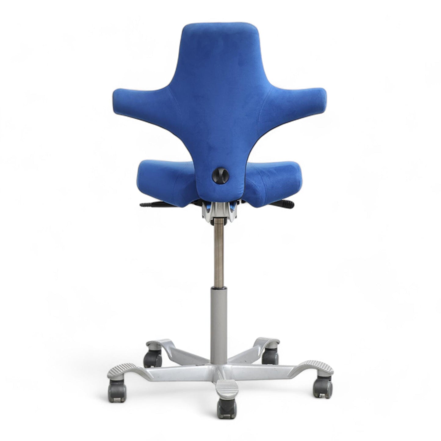 Nyrenset | Håg Capisco blå kontorstol med sadelsete