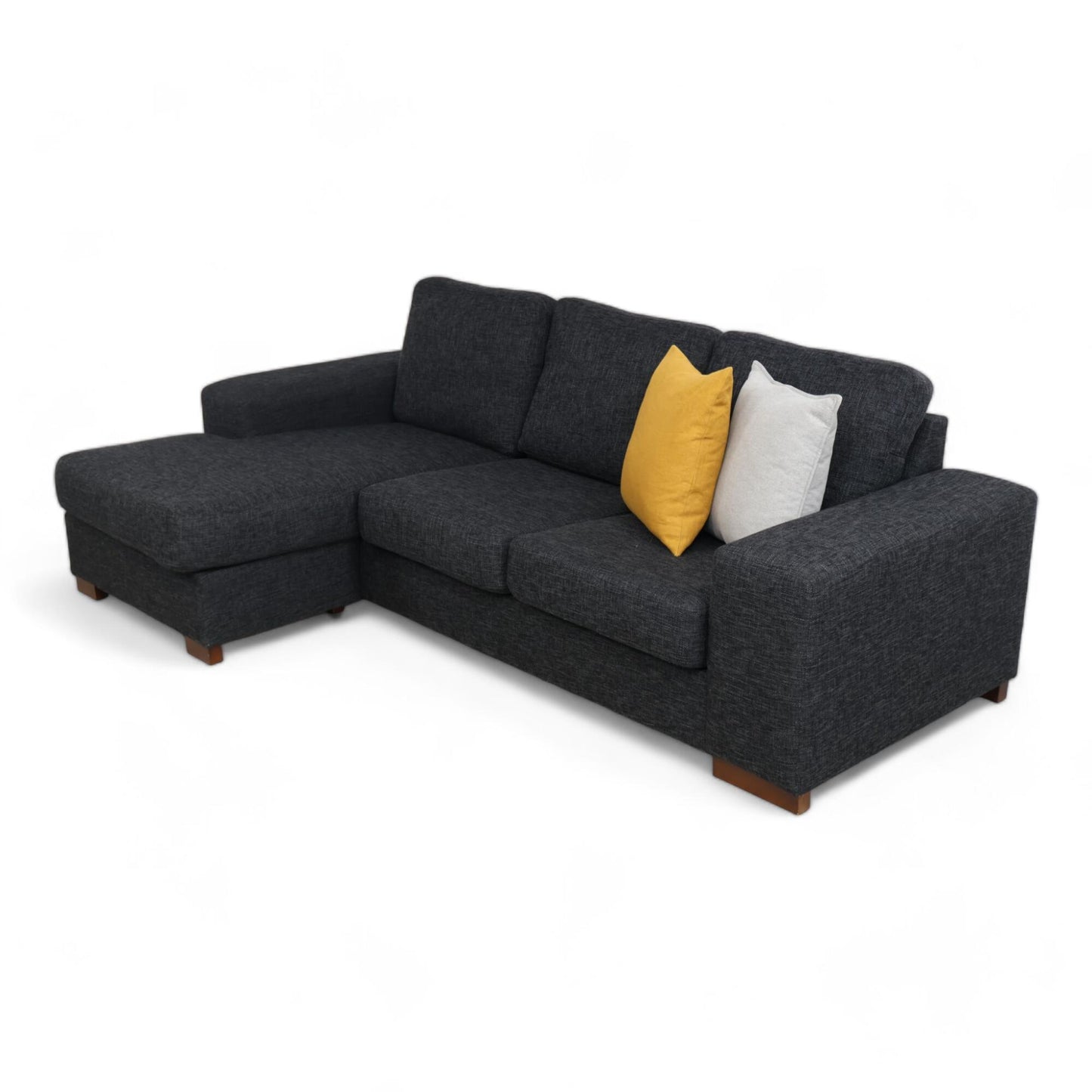 Nyrenset | Mørk grå Bellus Balmar sofa med sjeselong