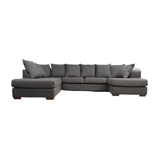 Nyrenset | Mørk grå Havanna u-sofa med sjeselong fra A-møbler